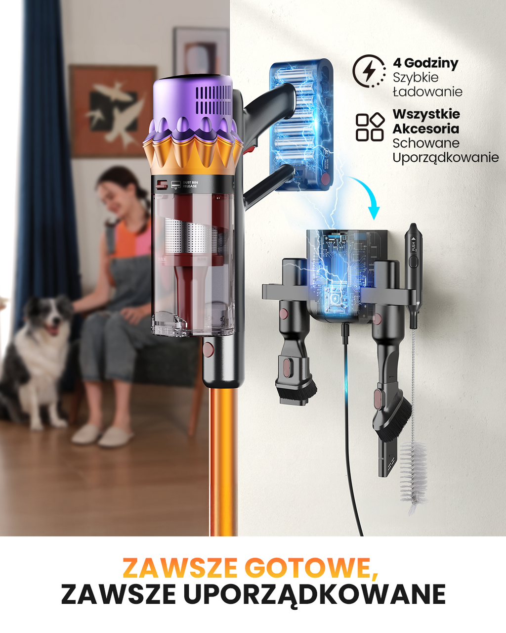 Zawsze gotowe - stacja scienna z akcesoriami